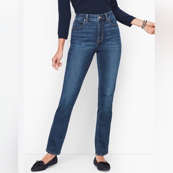 Talbots/ signature straight /blue jeans size 14 P - Picture 1 of 11
